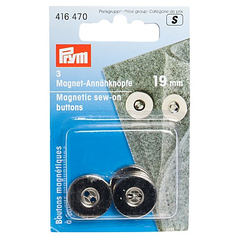 Prym Magnet-Verschlüsse, Größe: 19 mm Ø, Inhalt: 3 Stück von Prym