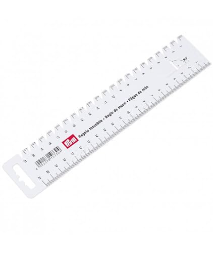 Prym, weiß 610731 Handmaß mini, plastik, 11.5 x 4 x 0.1 cm von Prym