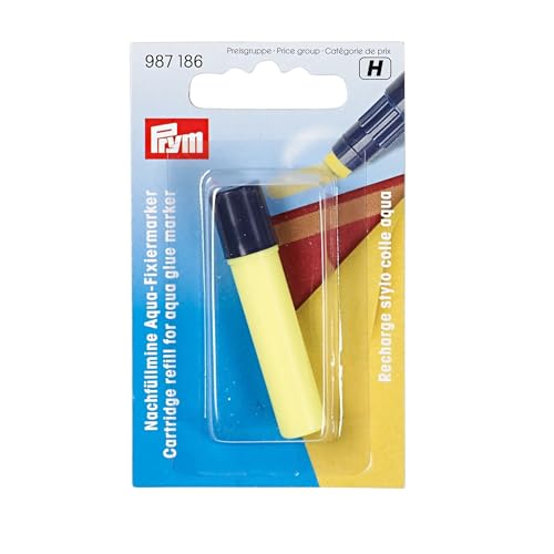 Prym Nachfüllmine für Aqua-Fixiermarker, Plastik, Gelb, One Size von Prym