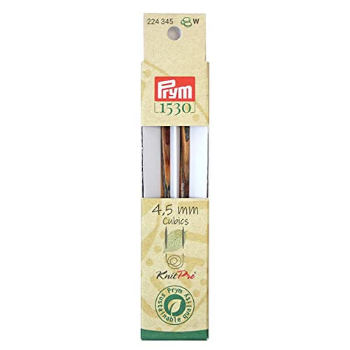 Prym Nadelspitzen CUBICS Natural farbig lang 11,6 cm 4,50 mm Strumpfstricknadel, Holz, Mehrfarbig, 4,5 mm Prym Nadelspitzen CUBICS Natural farbig lang 11,6 cm 4,50 mm Strumpfstricknadel, Holz, Mehrfarbig, 4,5 mm von Prym