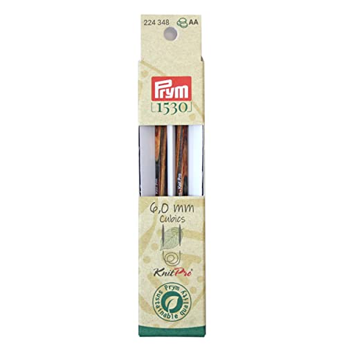 Prym Nadelspitzen CUBICS Natural farbig lang 11,6 cm 6,00 mm Strumpfstricknadel, Holz, Mehrfarbig, 6 mm Prym Nadelspitzen CUBICS Natural farbig lang 11,6 cm 6,00 mm Strumpfstricknadel, Holz, Mehrfarbig, 6 mm von Prym