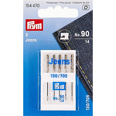 Prym Nähmaschinennadeln "Jeans", Stärke: 90, Inhalt: 5 Stück Prym Nähmaschinennadeln "Jeans", Stärke: 90, Inhalt: 5 Stück von Prym