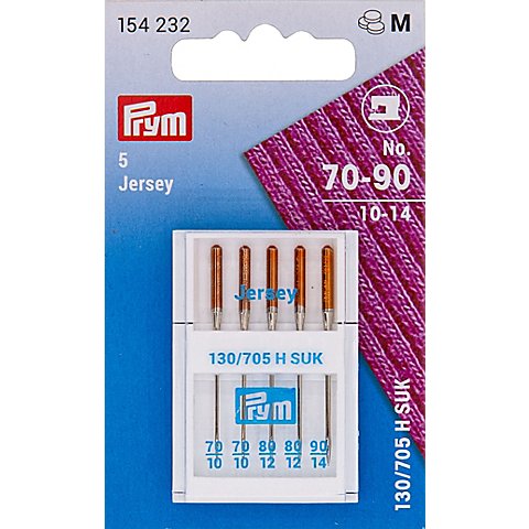 Prym Nähmaschinennadeln "Jersey", Stärke: 70–90, Inhalt: 5 Stück Prym Nähmaschinennadeln "Jersey", Stärke: 70–90, Inhalt: 5 Stück von Prym