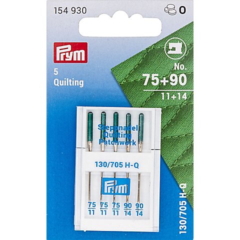 Prym Nähmaschinennadeln "Quilting", Stärke 75–90, Inhalt: 5 Stück Prym Nähmaschinennadeln "Quilting", Stärke 75–90, Inhalt: 5 Stück von Prym