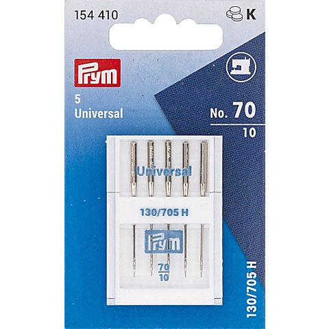 Prym Nähmaschinennadeln "Universal", Stärke: 70, Inhalt: 5 Stück Prym Nähmaschinennadeln "Universal", Stärke: 70, Inhalt: 5 Stück von Prym