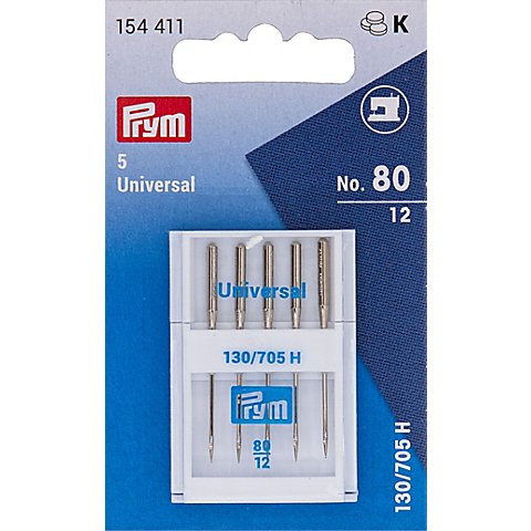 Prym Nähmaschinennadeln "Universal", Stärke: 80, Inhalt: 5 Stück Prym Nähmaschinennadeln "Universal", Stärke: 80, Inhalt: 5 Stück von Prym