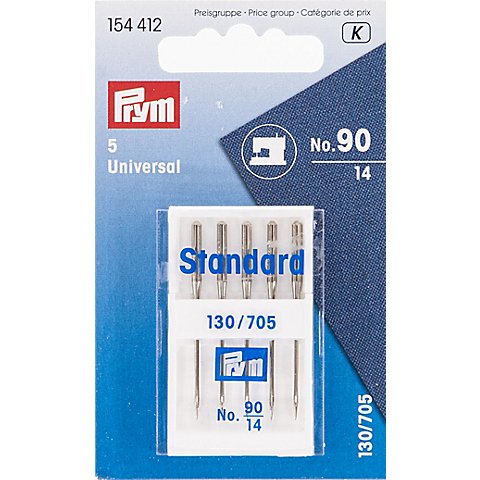 Prym Nähmaschinennadeln "Universal", Stärke: 90, Inhalt: 5 Stück Prym Nähmaschinennadeln "Universal", Stärke: 90, Inhalt: 5 Stück von Prym