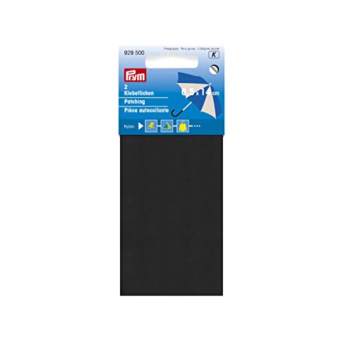 Prym Nylon Reparaturflicken schwarz, 6,5 x 14 cm, 2 Stück von Prym