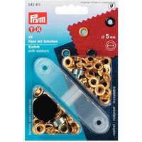 Ösen mit Scheiben gold 5mm 40 Stück Ösen mit Scheiben gold 5mm 40 Stück von Prym
