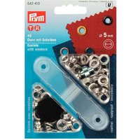 Ösen mit Scheiben silber 5mm 40 Stück Ösen mit Scheiben silber 5mm 40 Stück von Prym