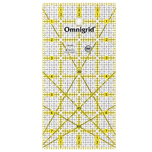 Prym Omnigrid Gitterlineal, 10,2 x 20,3 cm Lineal, Kunststoff, farblos, 5 mm von Omnigrid