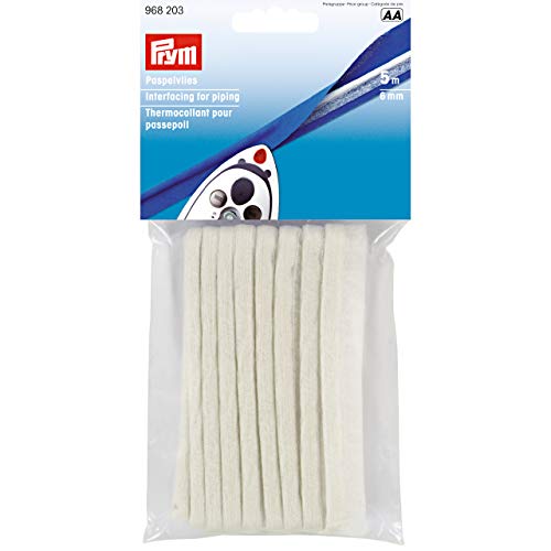 Prym Paspelvlies 6 mm, Polyester, weiß Prym Paspelvlies 6 mm, Polyester, weiß von Prym