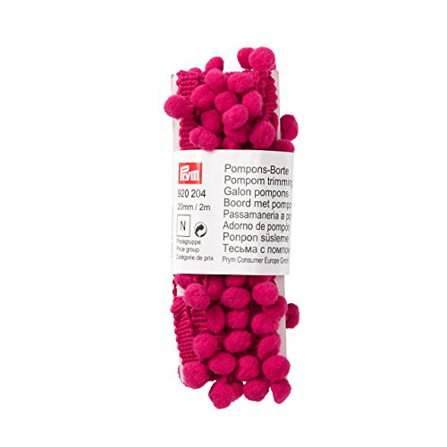 Prym Pompon, Schneiden 20 mm Polyester, pink, 12,5 x 5 x 2,7 cm Prym Pompon, Schneiden 20 mm Polyester, pink, 12,5 x 5 x 2,7 cm von Prym