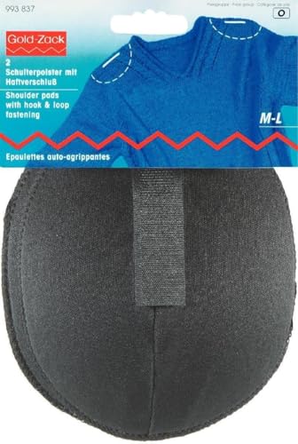 Prym schwarz 993837 Schulterpolster Raglan Haftverschluß PA M-L, Polyester, 115 x 150 x 11 mm, 2 Stück Prym schwarz 993837 Schulterpolster Raglan Haftverschluß PA M-L, Polyester, 115 x 150 x 11 mm, 2 Stück von Prym