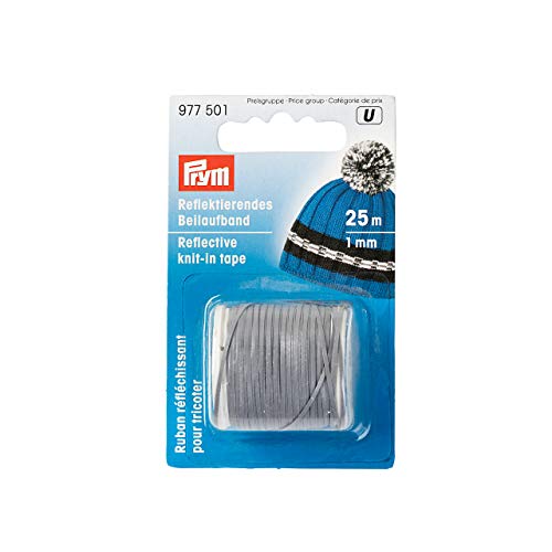 Prym 977501 Reflektierendes Beilaufband 1,0 mm, Polyester Blend, Multi-Colour, 9.5 x 6 x 3 cm von Prym