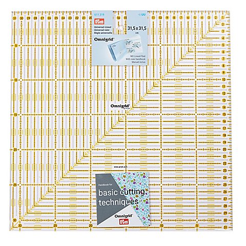 Prym Rollschneider-Lineal "Omnigrid", in cm-Einheit, Größe: 31,5 x 31,5 cm Prym Rollschneider-Lineal "Omnigrid", in cm-Einheit, Größe: 31,5 x 31,5 cm von Prym