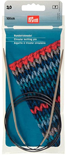 Prym 211236 Rundstricknadeln ALU 100 cm 3,00 mm grau von Prym