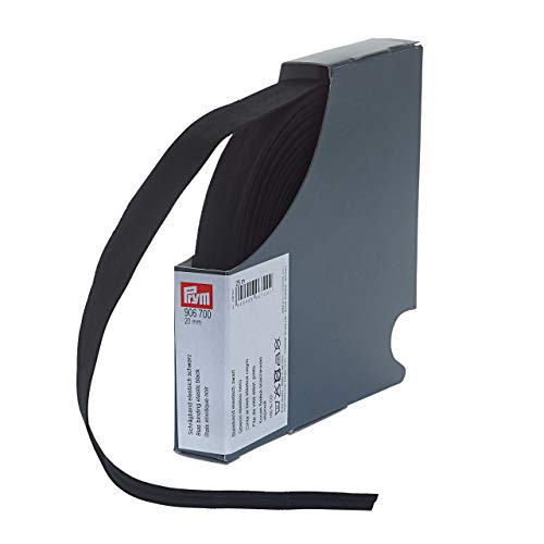 Prym Schrägband elastisch, 40/20mm, 25 m, schwarz, 100% CO, Falzung: 40/20 mm Prym Schrägband elastisch, 40/20mm, 25 m, schwarz, 100% CO, Falzung: 40/20 mm von Prym