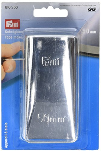 Prym Schrägbandformer 50 mm, Kunststoff, Silber von Prym