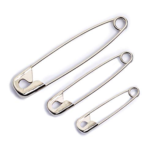 Prym Sicherheitsnadeln, 38mm, silberfarbig, 12 Stück, Stahl, 085201-1 von Prym