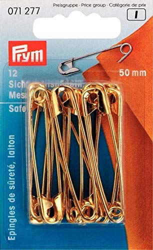 Prym Sicherheitsnadeln, Nr.3, 50mm, goldfarbig, Messing von Prym
