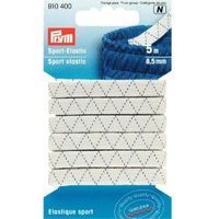 Sport-Elastic Gummi weiß 8,5mm 5m von Prym