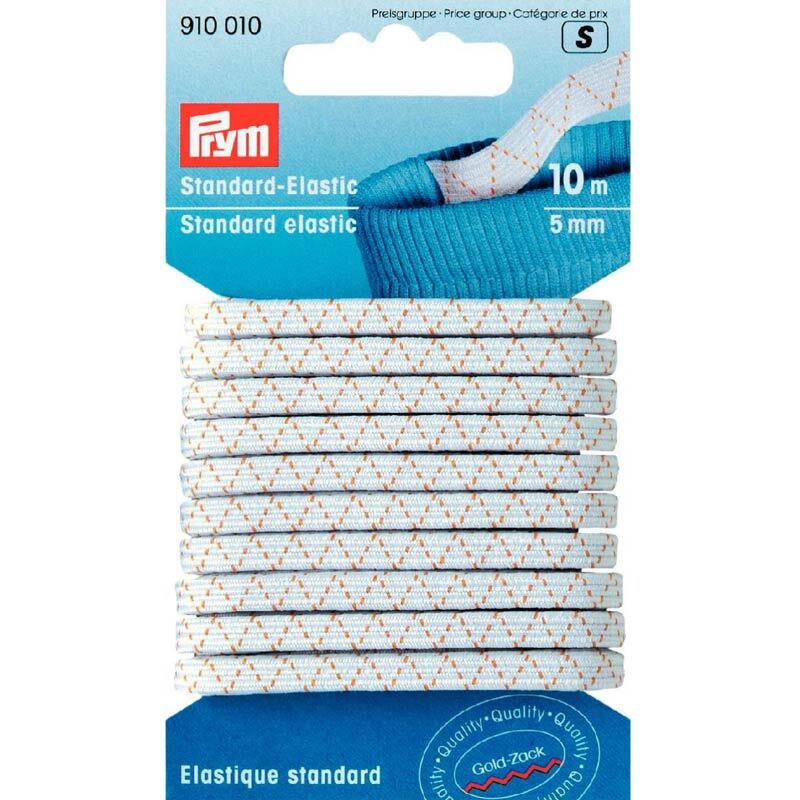 Standard Elastic Gummi weiß 5mm 10m Standard Elastic Gummi weiß 5mm 10m von Prym