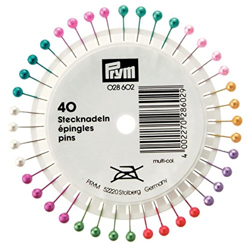 Prym Headpins, Legierter Stahl Kunststoff, Silber, bunt, 40 Stück Prym Headpins, Legierter Stahl Kunststoff, Silber, bunt, 40 Stück von Prym