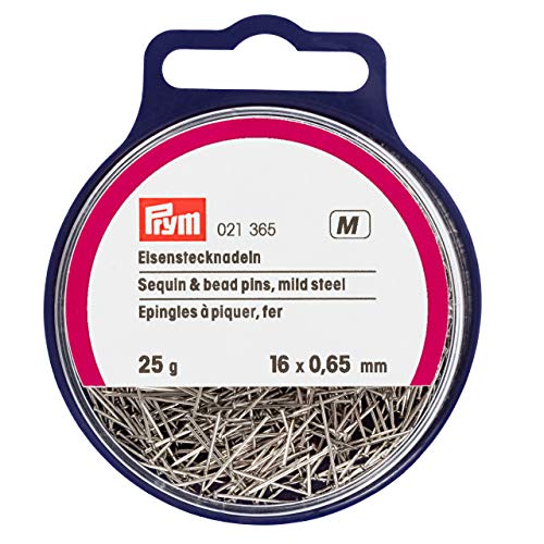 Prym Stecknadeln, 0,65 x 16mm, silberfarbig, Eisen, 16 x 0,65mm von Prym