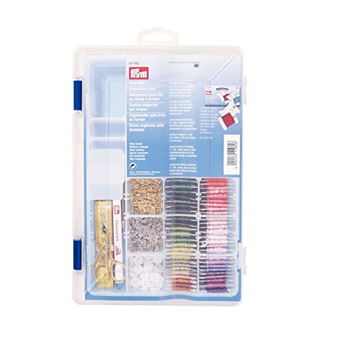 Prym 611982 Stick Embroidery Storage Box, transparent, 28 x 19 x 4,5 cm von Prym