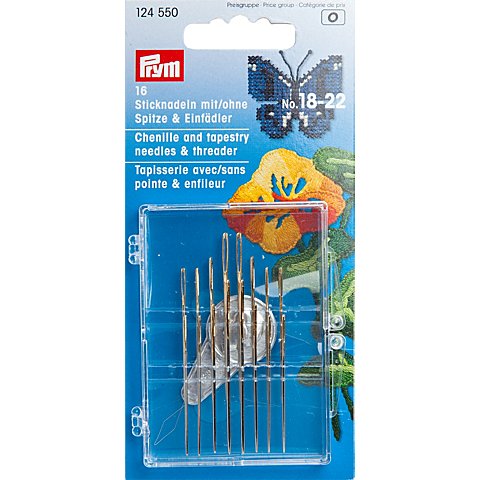 Prym Sticknadeln, mit und ohne Spitze, 16 Stück inkl. Einfädler Prym Sticknadeln, mit und ohne Spitze, 16 Stück inkl. Einfädler von Prym