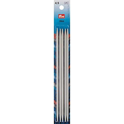 Prym Strumpfstricknadeln ALU 20 cm 4,50 mm grau Strumpfstricknadel, Aluminium, 4,5 mm Prym Strumpfstricknadeln ALU 20 cm 4,50 mm grau Strumpfstricknadel, Aluminium, 4,5 mm von Prym
