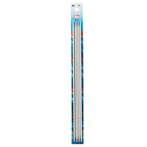 Prym Strumpfstricknadeln ALU 30 cm 4,00 mm grau Strumpfstricknadel, Aluminium, 4 mm von Prym