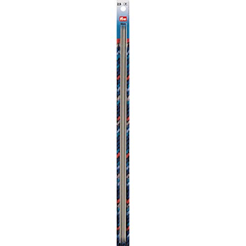 Prym Strumpfstricknadeln ALU 40 cm 2,50 mm grau Strumpfstricknadel, Aluminium, 2,5 mm von Prym