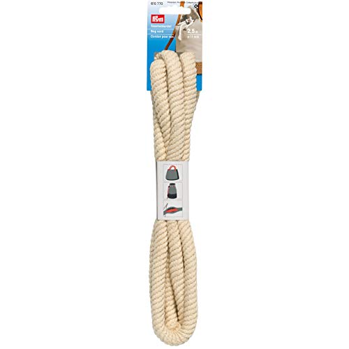 Prym 615770 Taschenkordel 11 mm rohweiß, Cotton, Natural White, 11mm von Prym