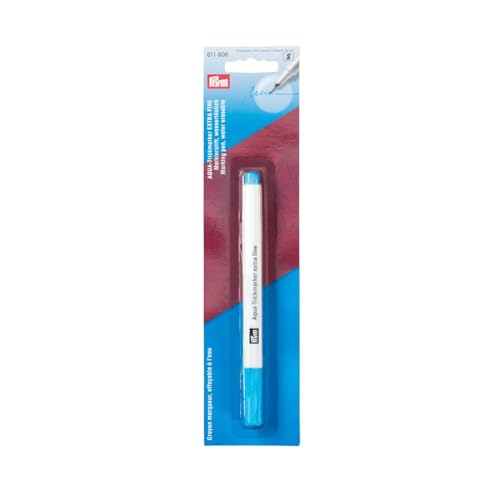 Prym Trick-Marker Aqua extrafein wasserlöslich, Plastic, Türkis, One Size von Prym