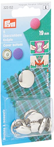 Prym Cover Buttons, Brass, Silber, 19 mm Prym Cover Buttons, Brass, Silber, 19 mm von Prym