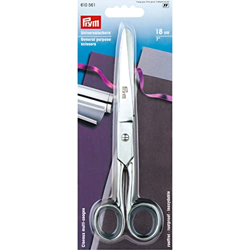 Prym UNIVERSAL Schere Ganzstahl 7'' 18 cm, Stahl, Silber Prym UNIVERSAL Schere Ganzstahl 7'' 18 cm, Stahl, Silber von Prym