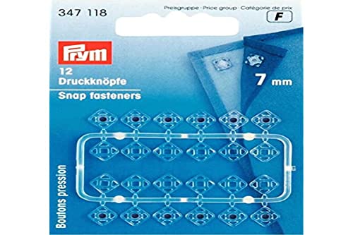 Prym 347.118 Snap Fasteners, Polyamid: 100%, transparent, One size von Prym
