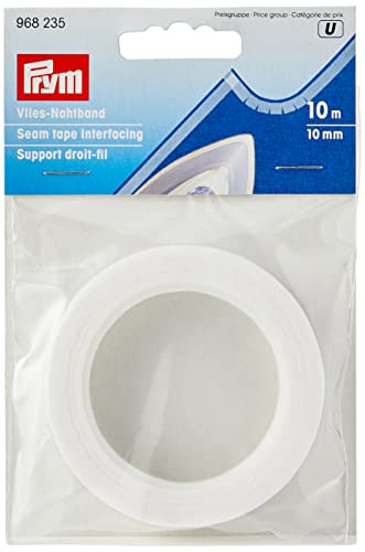 Prym Vlies-Nahtband (bügeln) 10 mm weiß, Polyester von Prym