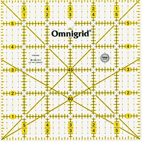 Prym Omnigrid 6 x 6 w/Angles Quilt-Lineale, Kunststoff, farblos, 5 mm Prym Omnigrid 6 x 6 w/Angles Quilt-Lineale, Kunststoff, farblos, 5 mm von Omnigrid