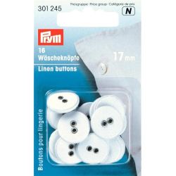 Wäscheknopf 17mm Leinen 16 Stück von Prym