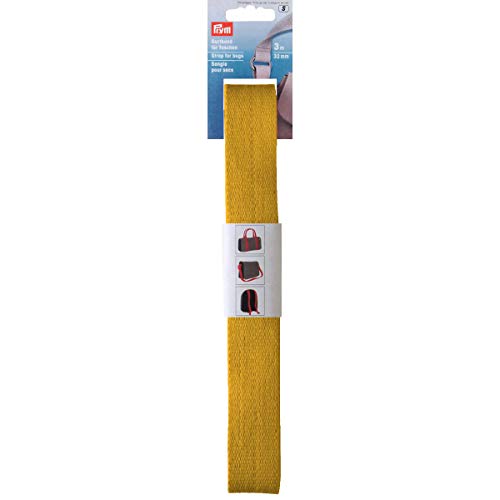Prym gelb Gurtband für Taschen 30 mm, 100% Baumwolle Prym gelb Gurtband für Taschen 30 mm, 100% Baumwolle von Prym