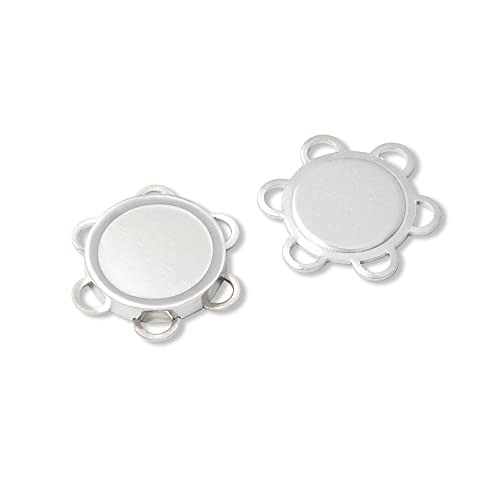 Prym magnetisch Aufnäher Knopf, Metall, Silber, 9,3 x 5,7 x 0,7 cm Prym magnetisch Aufnäher Knopf, Metall, Silber, 9,3 x 5,7 x 0,7 cm von Prym