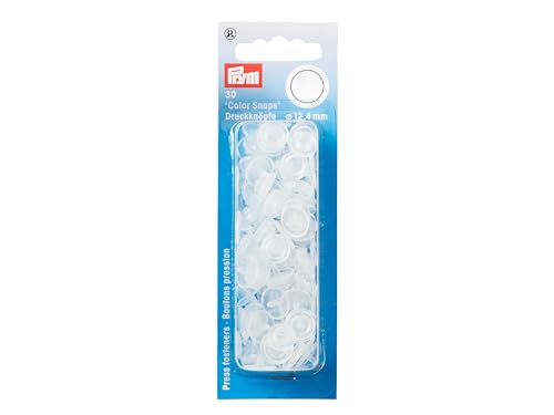 Prym 393198 NF-Druckknopf Color Snaps rund 12,4 mm transparent matt von Prym
