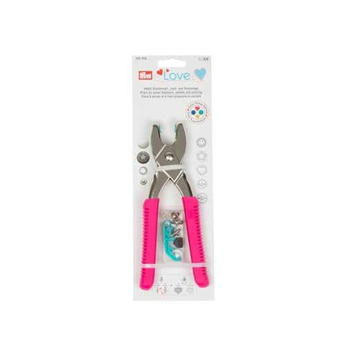 Prym pink Love Vario-Zange mit Loch-/Color Snaps Werkzeug, Stahl, 19 cm Prym pink Love Vario-Zange mit Loch-/Color Snaps Werkzeug, Stahl, 19 cm von Prym