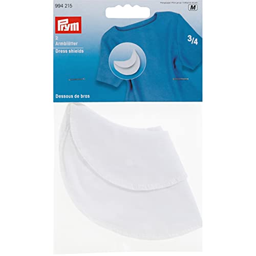 Prym Dress Shields, Cotton, White, 3.7 x 11 x 0.16 cm Prym Dress Shields, Cotton, White, 3.7 x 11 x 0.16 cm von Prym