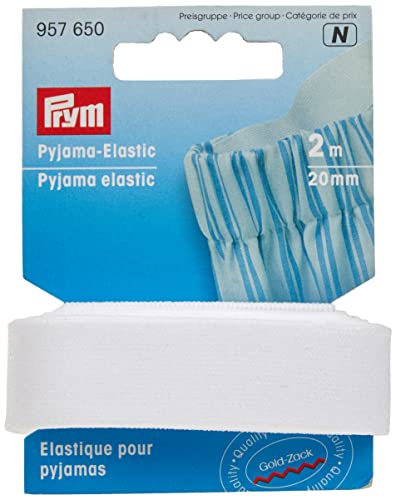 Pyjama-Elastic 20 mm weiß Pyjama-Elastic 20 mm weiß von Prym