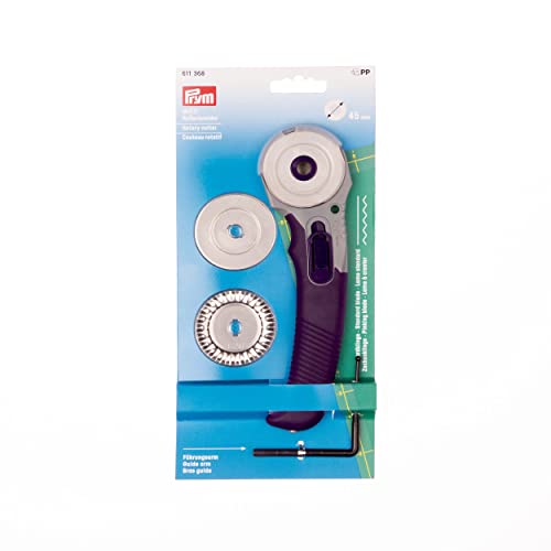 Prym, Edelstahl, Violett, 611368 Rollschneider Multi mit 3 Klingen 45 mm von Prym