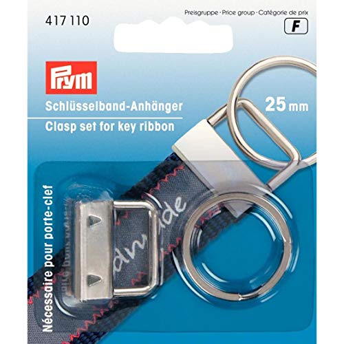 Prym 1 417110 Schlüsselband-Anhänger, silber, One Size von Prym